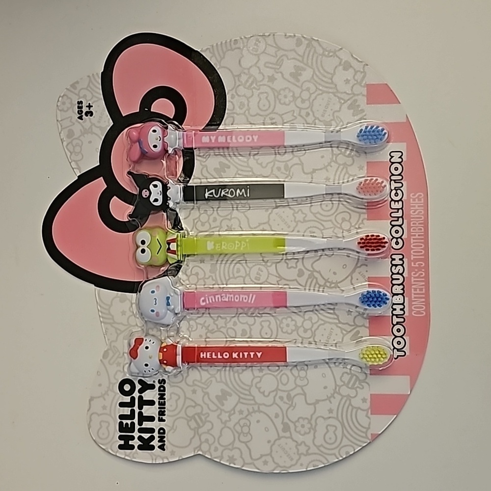 ❤️HELLO KITTY Toothbrush Set of 5